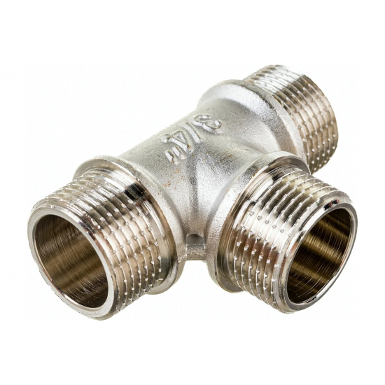 Тройник резьбовой VALTEC 3/4" x 3/4" x 3/4" нар.-нар.-нар. 20 мм VTr.131.N.0005