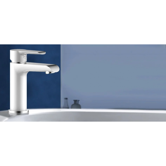 Смеситель для раковины ROSSINKA W35-12 белый