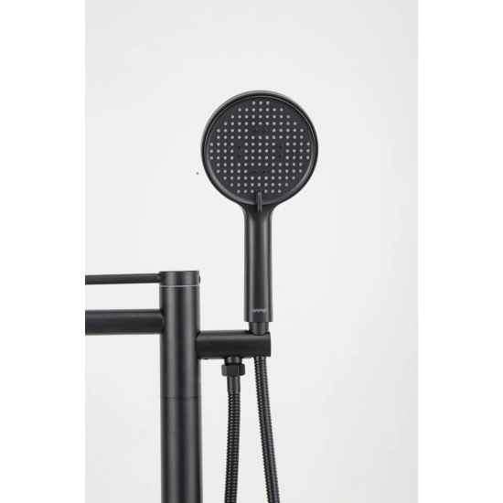 Смеситель для ванны напольный GAPPO G06-6 G3006-6 чёрный