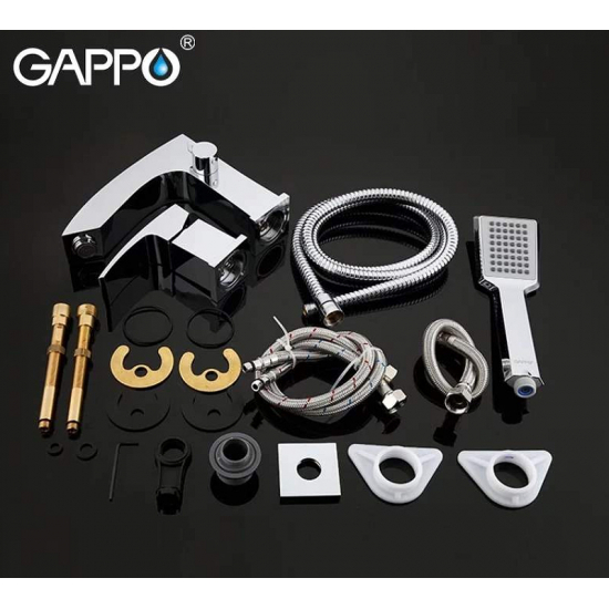 Смеситель на борт ванны GAPPO G07 G1107 на 3 отверстия, хром