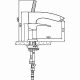 Смеситель на борт ванны GAPPO G07 G1107 на 3 отверстия, хром