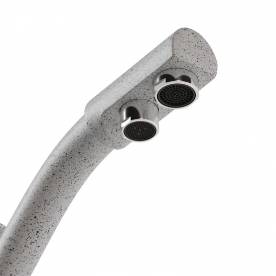 Смеситель для кухни MIXLINE ML-GS05 (310) с подключением к фильтру, серый