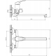 Смеситель для ванны DECOROOM DR21043 хром