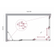 Душевой уголок BelBagno LUCE-AH-21-150/90-C-Cr стекло прозрачное, профиль хром