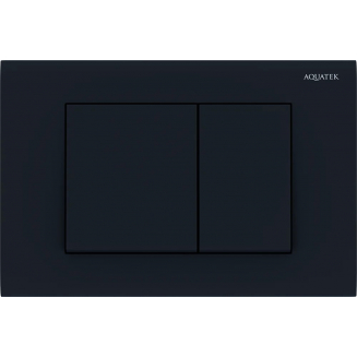 Кнопка для инсталляции AQUATEK KDI-0000012 (001D) черный матовый, клавиши квадрат