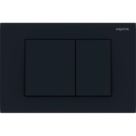 Кнопка для инсталляции AQUATEK KDI-0000012 (001D) черный матовый, клавиши квадрат