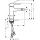 Смеситель для биде HANSGROHE Metropol 32520000 с донным клапаном Push-Open