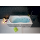 Акриловая ванна АКВАТЕК Мартиника MAR180-0000053 180x90 см, с каркасом, со сливом-переливом
