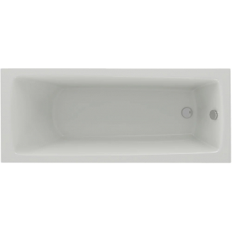 Акриловая ванна АКВАТЕК Либра New LIB150N-0000008 150x70 см, с каркасом, со сливом-переливом