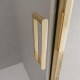 Душевая дверь в нишу BelBagno LUCE-BF-1-120-C-ORO стекло прозрачное, профиль золото