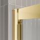 Душевая дверь в нишу BelBagno LUCE-BF-1-120-C-ORO стекло прозрачное, профиль золото