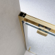 Душевая дверь в нишу BelBagno LUCE-BF-1-120-C-ORO стекло прозрачное, профиль золото