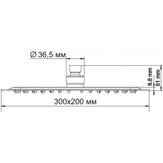 Верхний душ WasserKRAFT A069