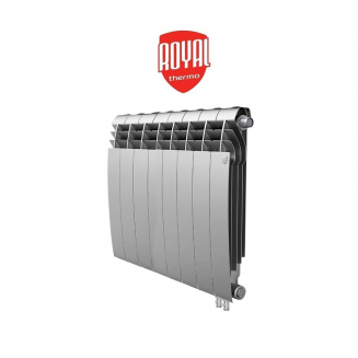 Радиатор биметаллический ROYAL THERMO BiLiner Silver Satin 500/87 VR  8 секций