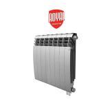 Радиатор биметаллический ROYAL THERMO BiLiner 500/87 VR silver satin  8 секций, серый