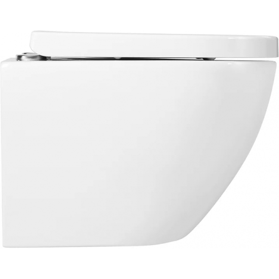 Унитаз подвесной BELBAGNO Sfera-r BB046CHR безободковый, крышка BB105SC с микролифтом