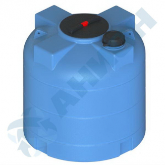 Ёмкость AНИОН 1001аВРК2_К объем 1000 литров с двумя крышками, с дыхательным клапаном синяя