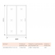 Душевая дверь в нишу BAS Good door Antares WTW-110-C-CH 110x195 стекло прозрачное, профиль хром 