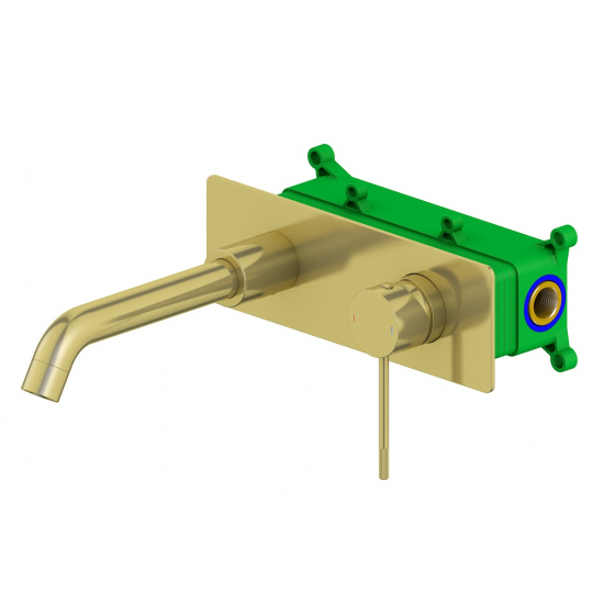 Смеситель для раковины TIMO Saona 2371/17SM С ВНУТРЕННЕЙ ЧАСТЬЮ золото