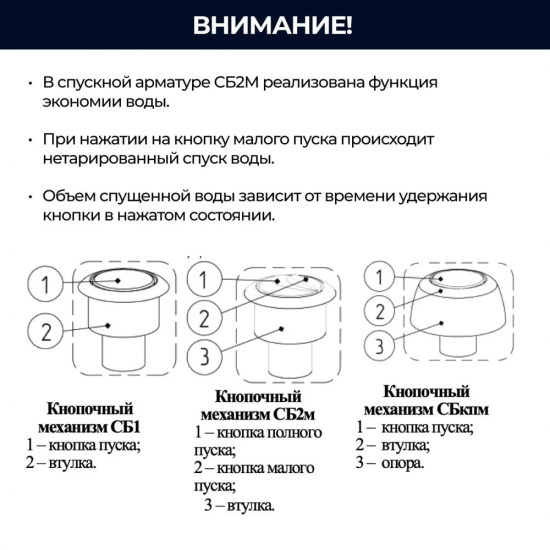 Сливной механизм ИНКОЭР D40 И-СБКПМ-БПРН-А-В 2-2-2-4 с боковой подводкой 1/2", кнопка хром