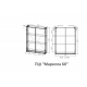 Шкаф навесной STYLE LINE Марелла мини 600 Люкс Plus, антискрейтч серый