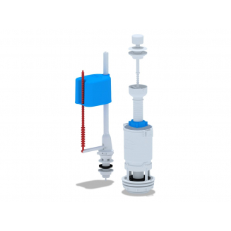 Сливной механизм АНИ ПЛАСТ WC4550 с нижней подводкой G 1/2", белый шток эконом