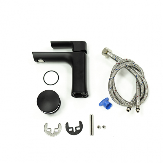 Смеситель для раковины LEMARK Ursus LM7206BL чёрный