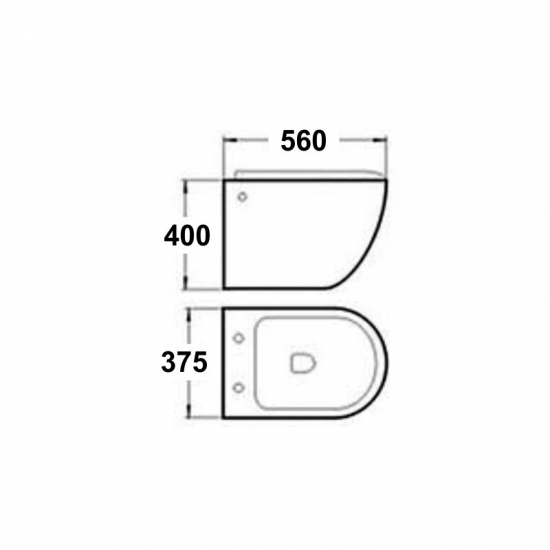 Унитаз подвесной  MELANA  800-803 белый с сиденьем микролифт
