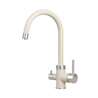 Смеситель для кухни GRANULA 5169 с краном для питьевой воды, пирит