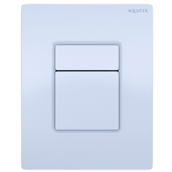 Кнопка для инсталляции AQUATEK PNN-0000001 (025AQ) белый глянец, пневматическая