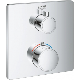 Термостатический смеситель встраиваемый GROHE Grohtherm 24079000, С ВНУТРЕННЕЙ ЧАСТЬЮ, хром