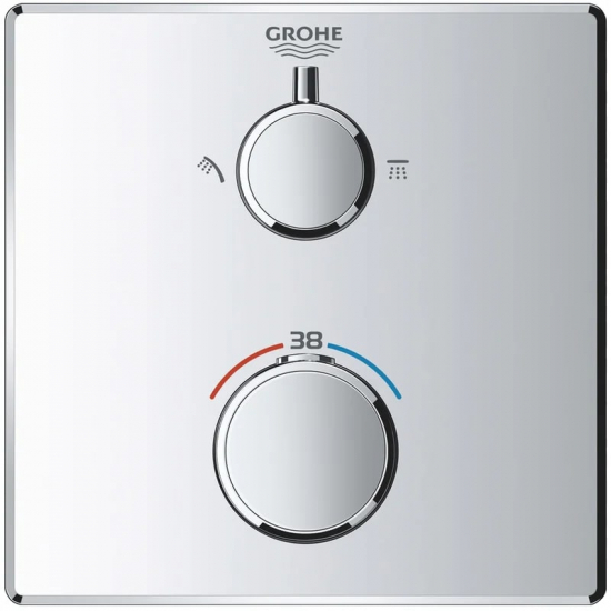 Термостатический смеситель встраиваемый GROHE Grohtherm 24079000, С ВНУТРЕННЕЙ ЧАСТЬЮ, хром