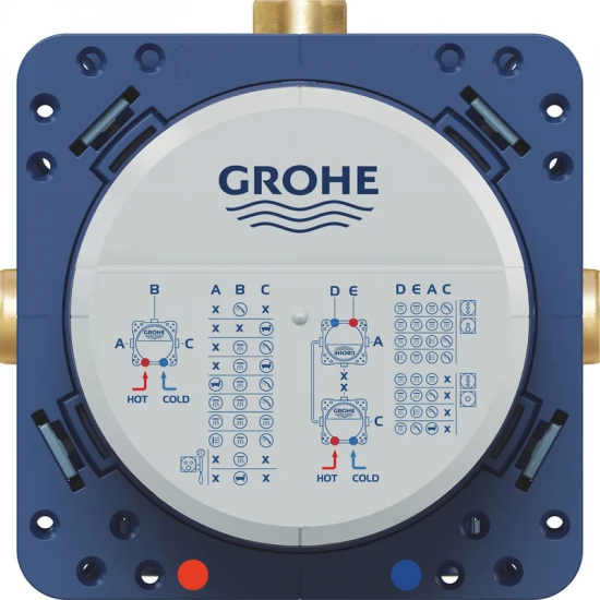 Термостатический смеситель встраиваемый GROHE Grohtherm 24079000, С ВНУТРЕННЕЙ ЧАСТЬЮ, хром