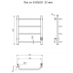 Полотенцесушитель электрический ТРУГОР Пэк 6 60х50 с выключателем, хром