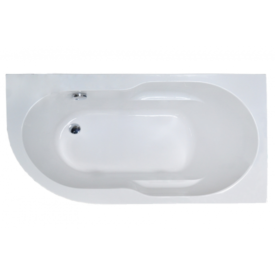 Акриловая ванна ROYAL BATH Azur RB 614200 R 140x80 см, угловая, с каркасом, асимметричная