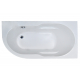 Акриловая ванна ROYAL BATH Azur RB 614200 R 140x80 см, угловая, с каркасом, асимметричная