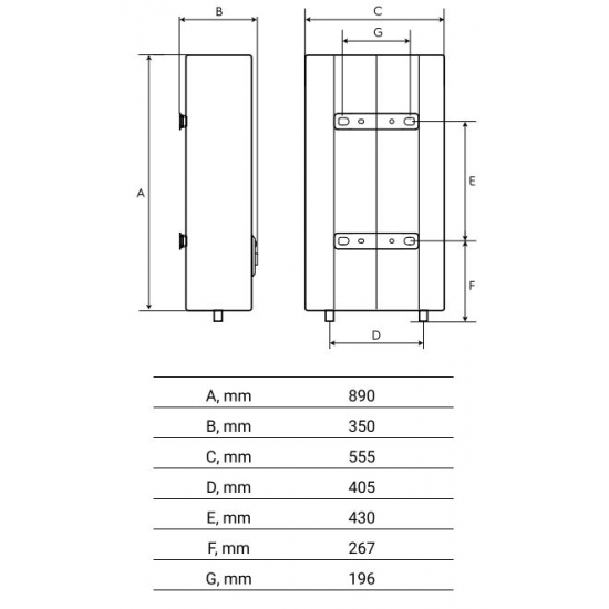 Водонагреватель накопительный ROYAL THERMO Major Inverter RWH 80