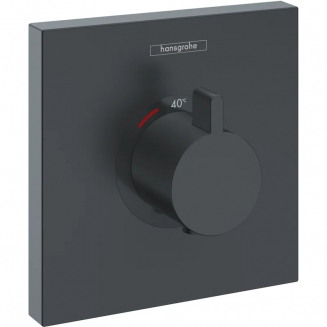 Термостатический смеситель встраиваемый HANSGROHE ShowerSelect Highflow 15760670 матовый чёрный