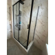 Душевой уголок VECONI Rovigo RV-046B 150x70 стекло прозрачное, профиль чёрный