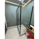 Душевой уголок VECONI Rovigo RV-046B 150x70 стекло прозрачное, профиль чёрный