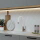 Смеситель для кухни с гибким изливом MIXLINE Plus Kitchen Line ML35-098, белый