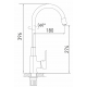 Смеситель для кухни с гибким изливом MIXLINE Plus Kitchen Line ML35-098, белый