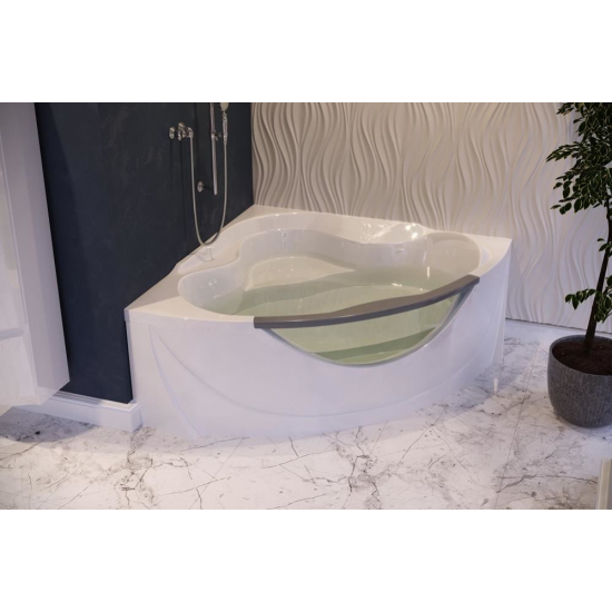 Акриловая ванна 1МАРКА  Grand Luxe 155x155 см, без опоры угловая, четверть круга