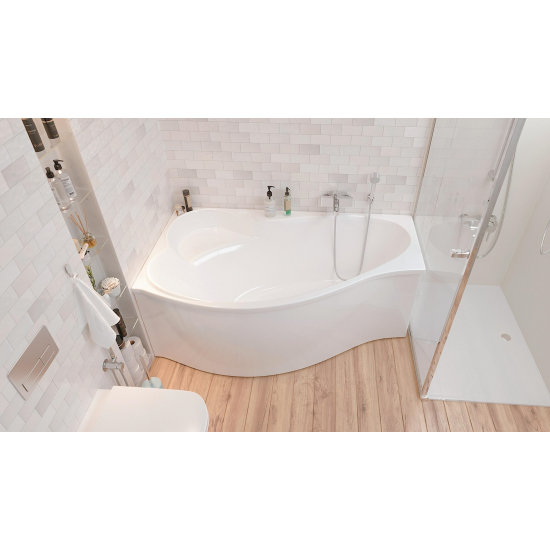 Акриловая ванна 1МАРКА  Gracia L 160x95 см, без опоры угловая, асимметричная