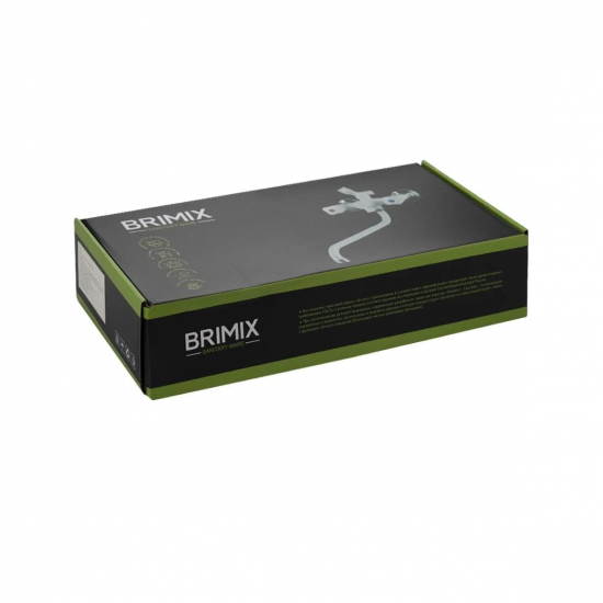 Смеситель для ванны BRIMIX 4412 из пластика АБС, чёрный