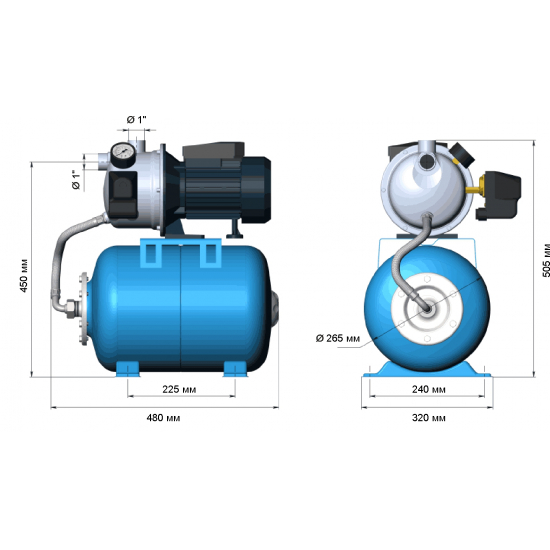 Насосная станция UNIPUMP AUTO JS 60