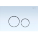 Кнопка для инсталляции AQUATEK KDI-0000015 (005A) белый, ободок хром, клавиши круглые