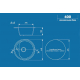 Мойка для кухни керамогранит ULGRAN U-500 круглая, серая (310), 440мм (глуб. чаши 180)
