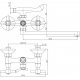 Смеситель для ванны HAIBA HB25 HB2125 хром
