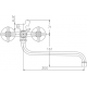 Смеситель для ванны HAIBA HB2208-2 хром